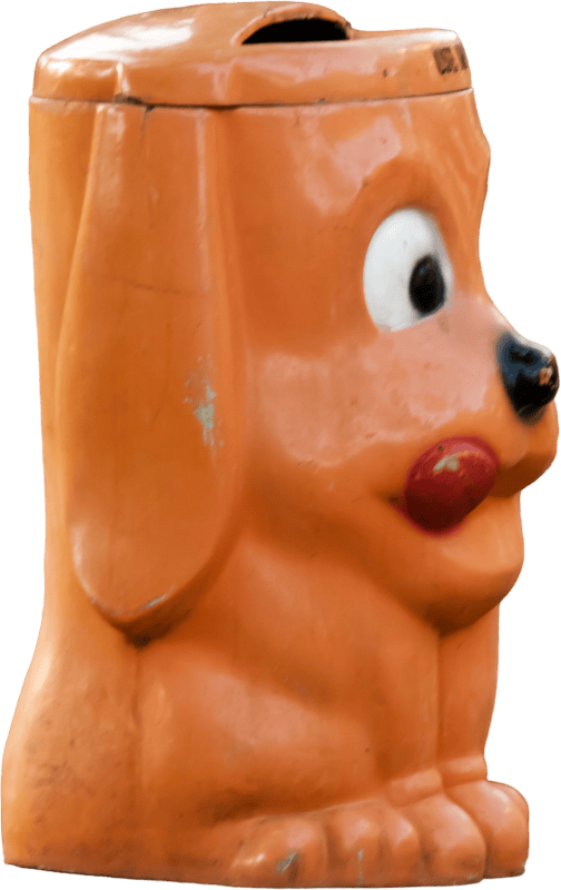 Dog Shaped Trash Bin