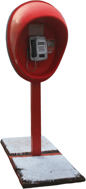 Red Public Phone Booth