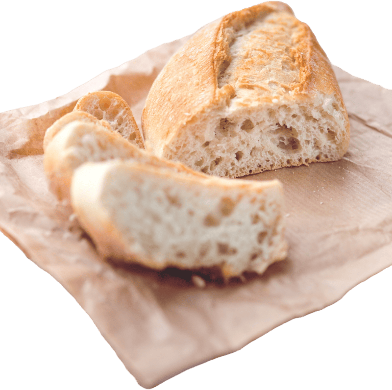 Sliced Baguette on Paper
