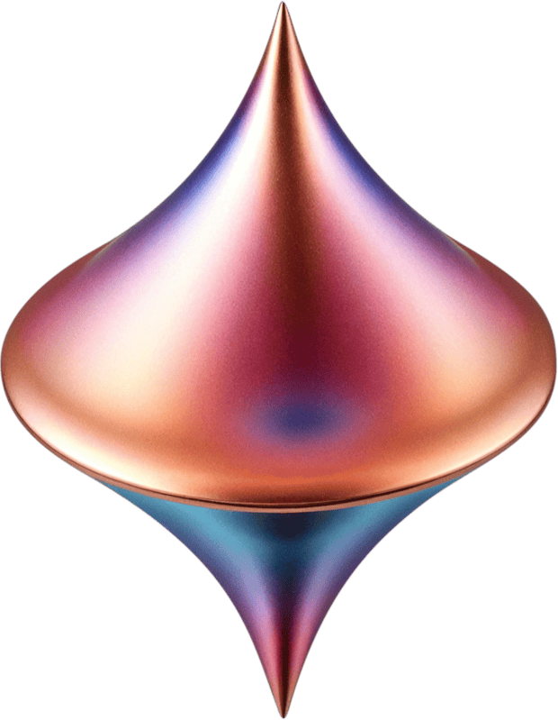 Metal gradient spinner