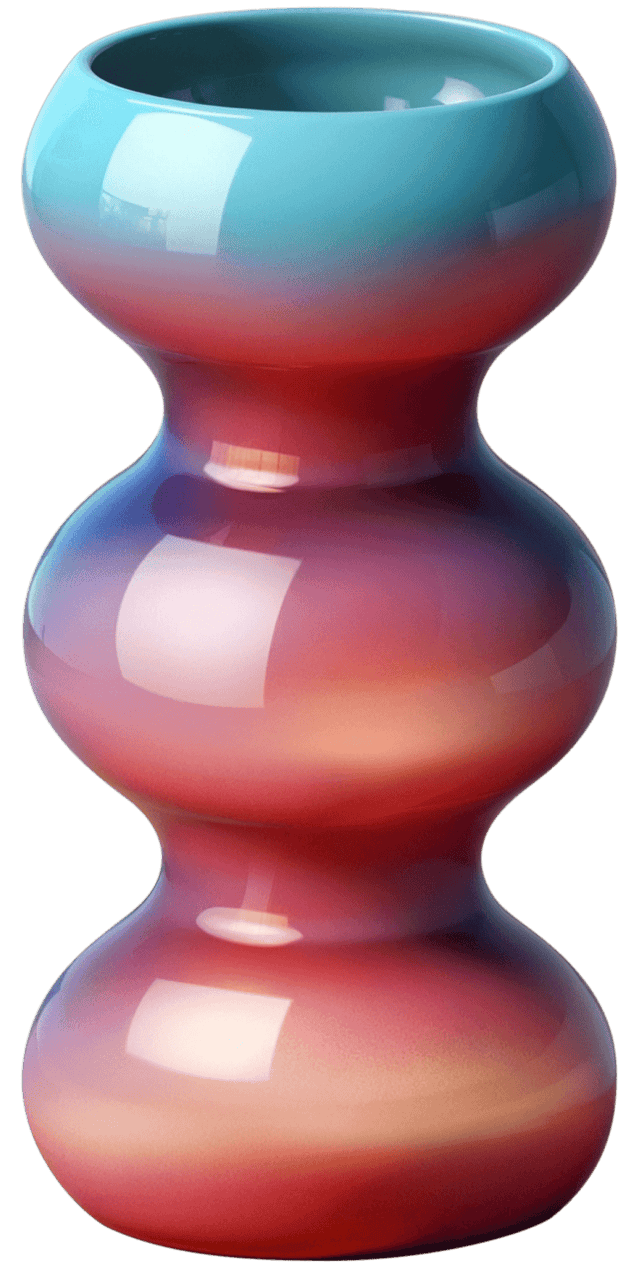 Gradient vase