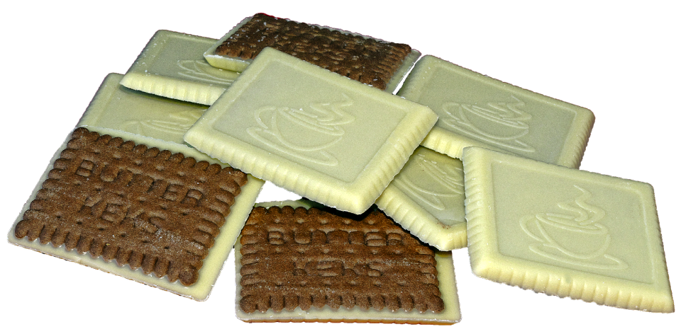 White white chocolate butter biscuit