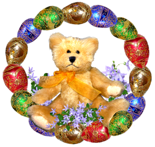 Teddy bear greeting card cut out