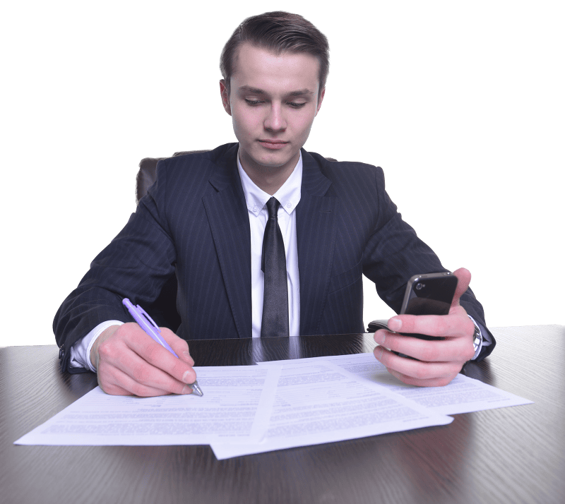 Business man document