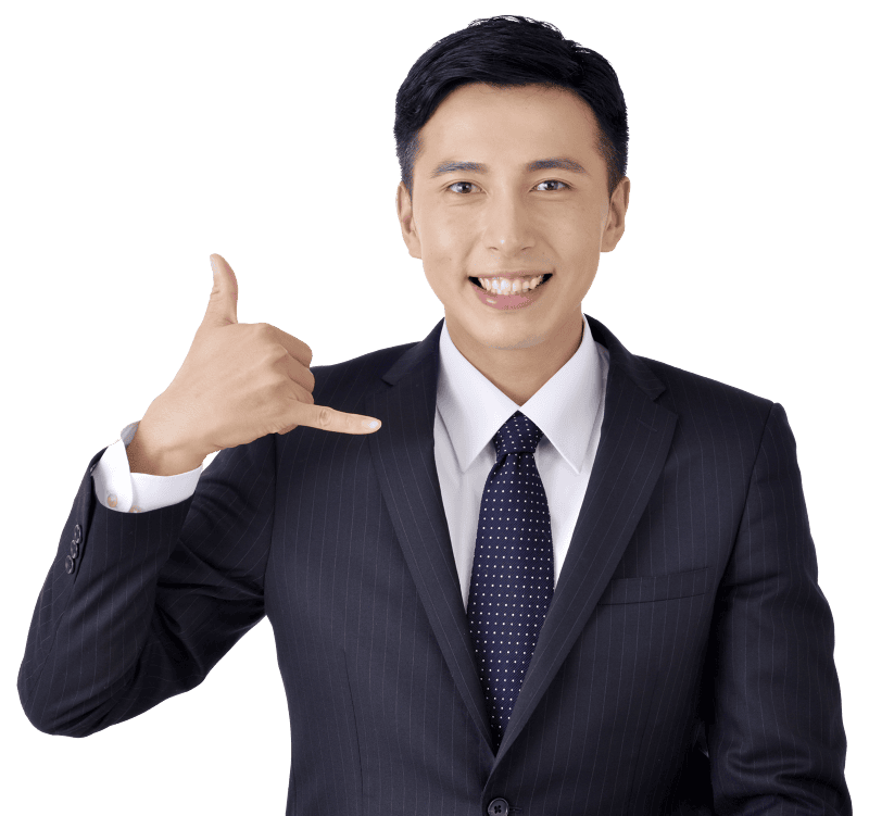 Business man call