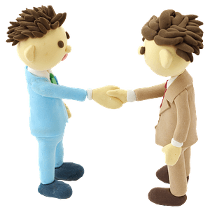 Business men handshake
