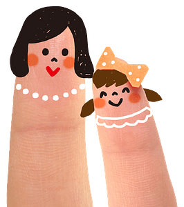 Finger dolls mother