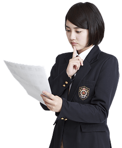 Female student examination