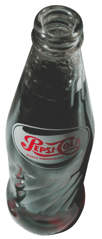 Pepsi cola soda bottle