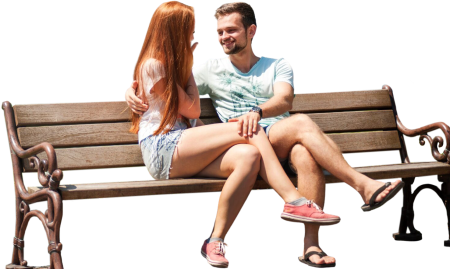 Couple bench