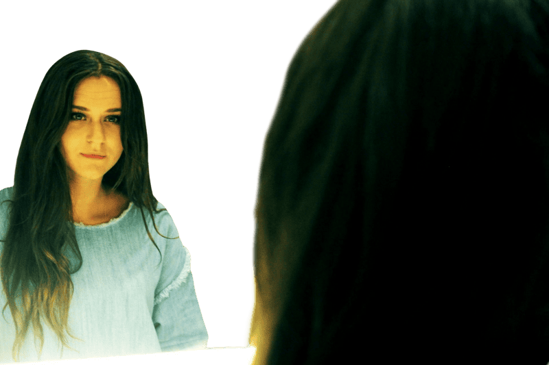 Reflection hair mirror