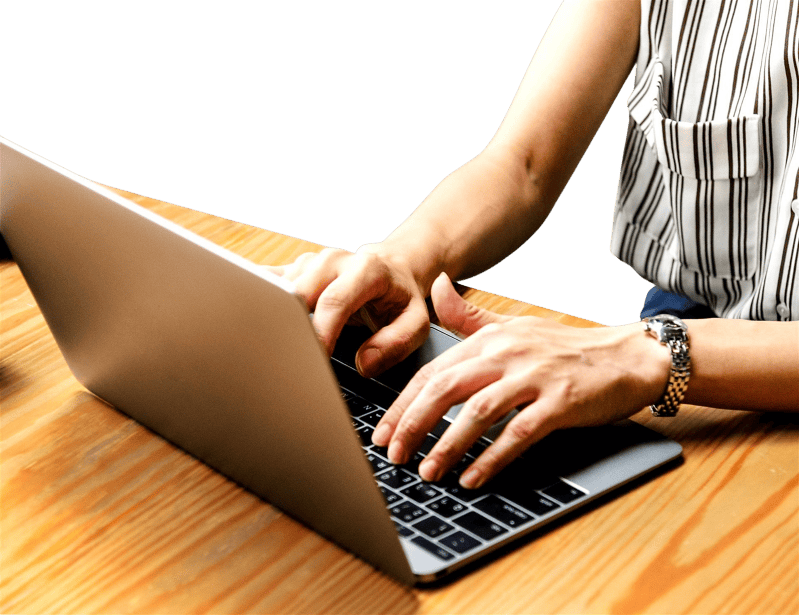 Laptop computer hands