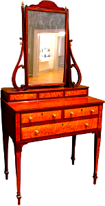 Federal dressing chest with mirror thomas seymour 1805 1810