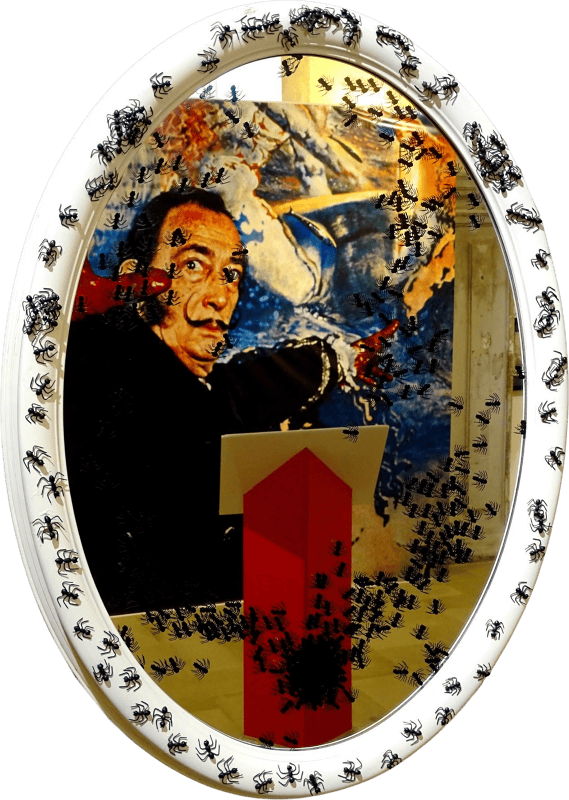Dali in his own mirror