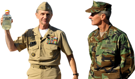 Us navy rear adm michael p tillotson and rear adm philip h cu