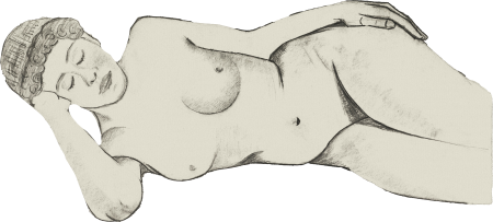 Vintage Erotic Nude Art Of A Naked Woman Reclining Female Nude 1878 1944 By Samu
