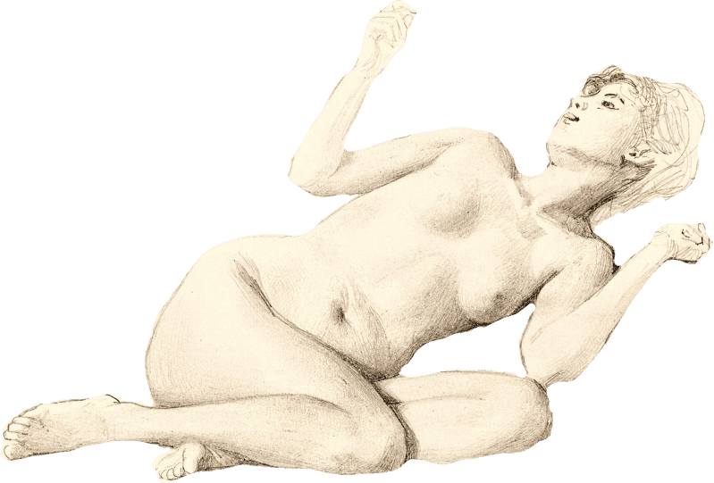 Naked Woman Showing Her Breasts Vintage Erotic Art Female Nude 1890 By James Wel Xl