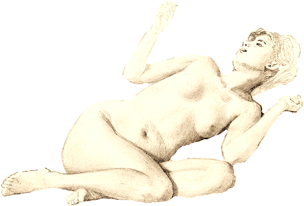 Naked Woman Showing Her Breasts Vintage Erotic Art Female Nude 1890 By James Wel Xl