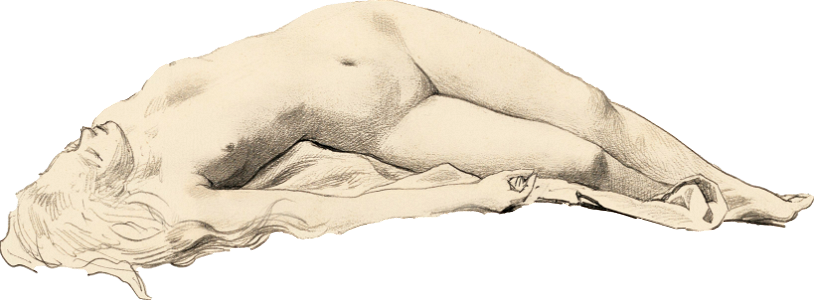 Naked Woman Posing Sensually Vintage Erotic Art Female Nude 1890 By James Wells 