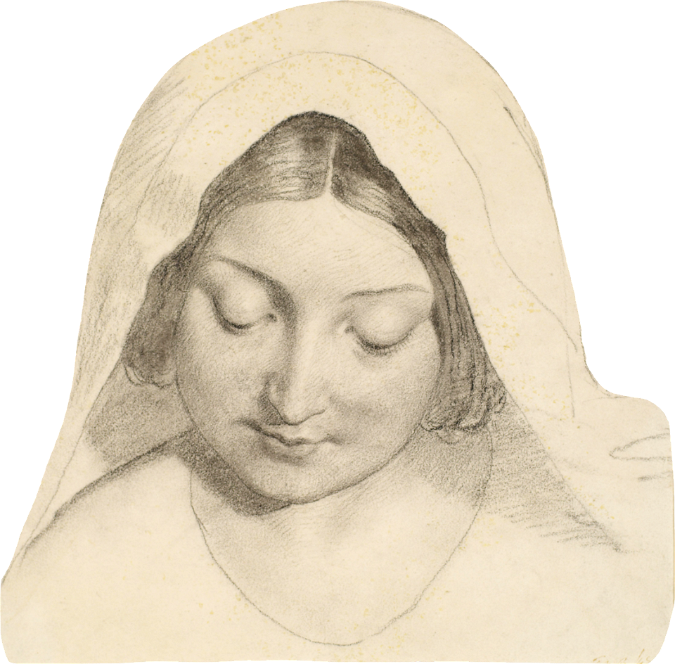 Ford Madox Brown Oure Ladye Of Saturday Night Study For Head Of The Madonna Goog