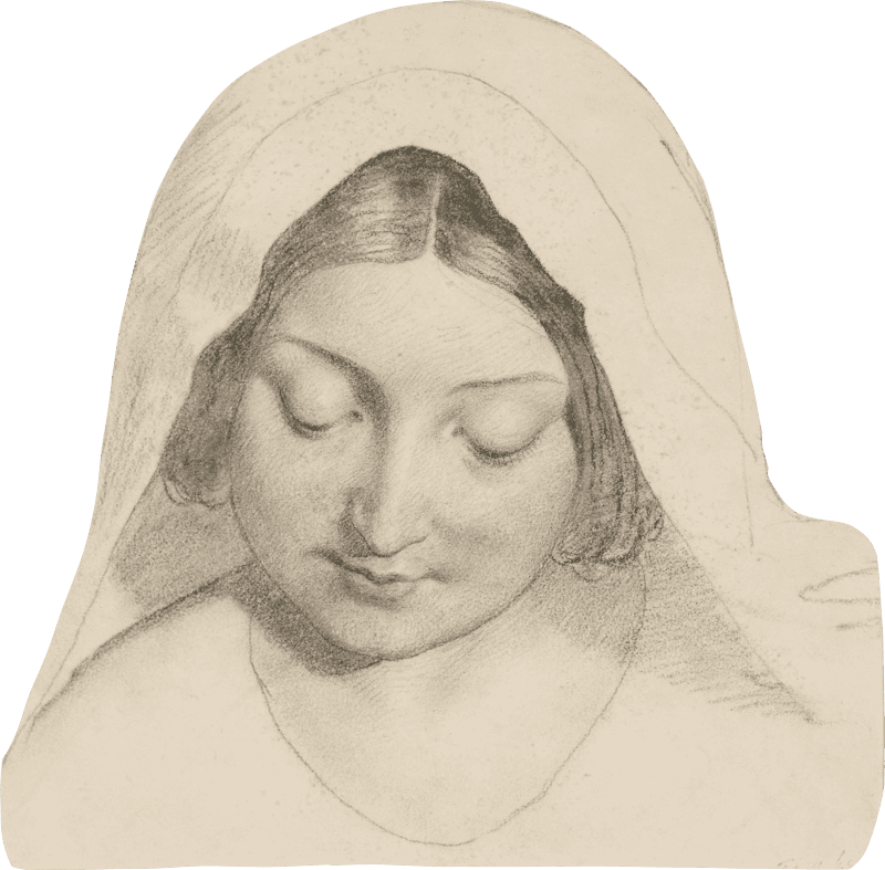 Ford Madox Brown Oure Ladye Of Saturday Night Study For Head Of The Madonna Goog