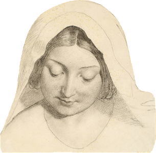 Ford Madox Brown Oure Ladye Of Saturday Night Study For Head Of The Madonna Goog