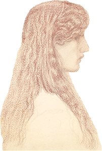 Edward Burne Jones Maria Zambaco Profile Study Google Art Project Illustration
