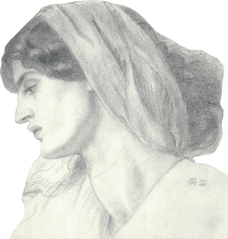 Dante Gabriel Rossetti The Seed Of David Study Of Jane Morris For The Virgin Ill