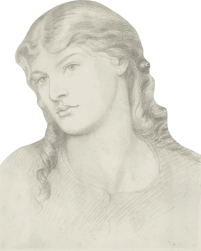 Dante Gabriel Rossetti Portrait Of Alexa Wilding Illustration