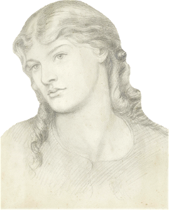 Dante Gabriel Rossetti Portrait Of Alexa Wilding Illustration