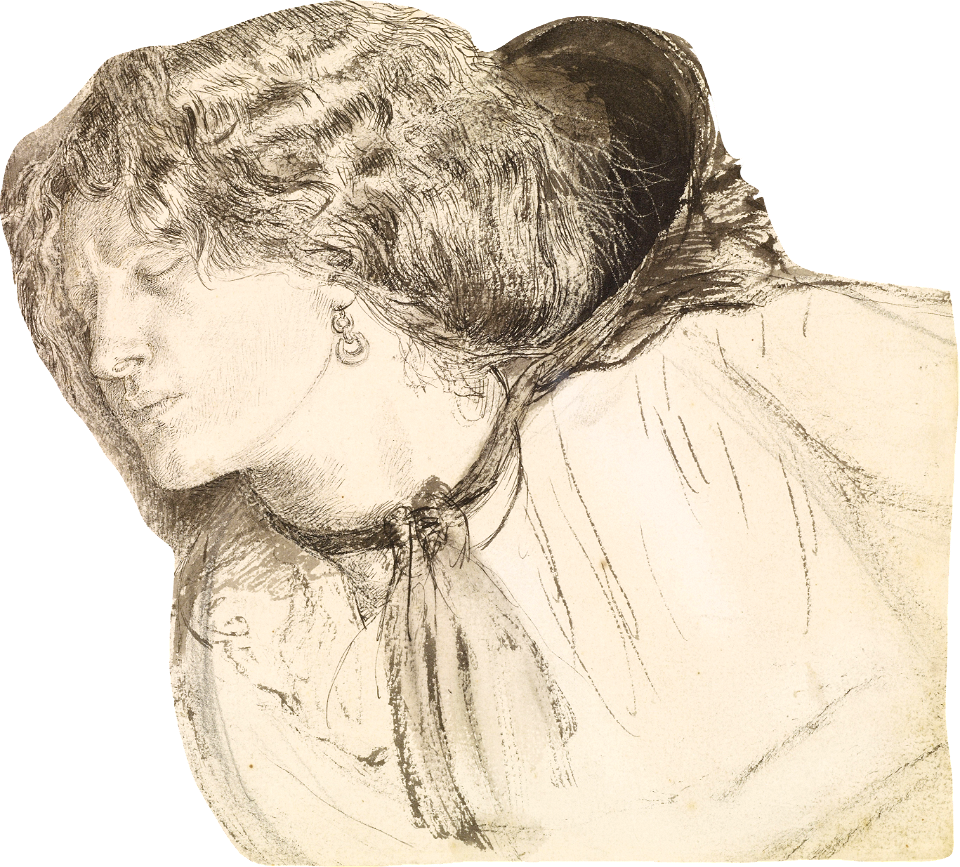 Dante Gabriel Rossetti Found Study For The Head Of The Girl Google Art Project I