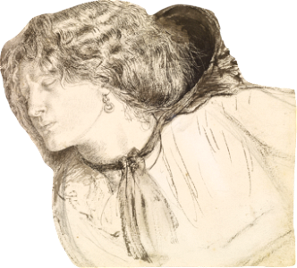 Dante Gabriel Rossetti Found Study For The Head Of The Girl Google Art Project I