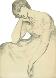 Dante Gabriel Rossetti Desdemona S Death Song Study For Figure Illustration