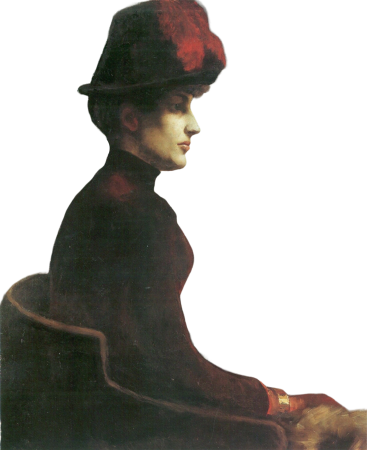 Lovis Corinth Damenbildnis 1886 Illustration