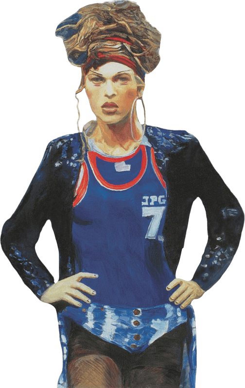 Jean Paul Gaultier Oil Painting on Dutch Canvas 87X110cm Illustration