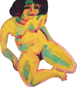 Ernst Ludwig Kirchner Frauenakt Dodo Illustration