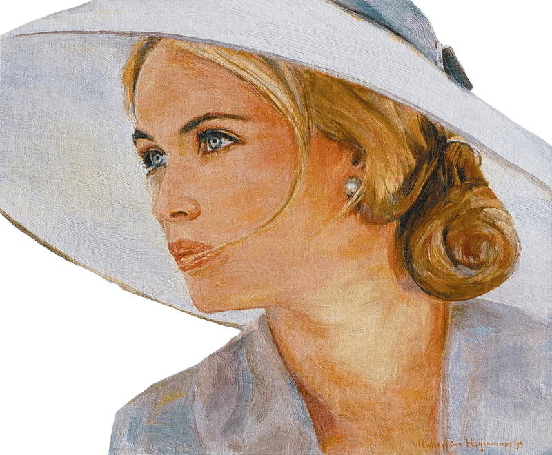Emmanuelle Be Art Oil Painting on Panel 28X33cm 1995 Illustration