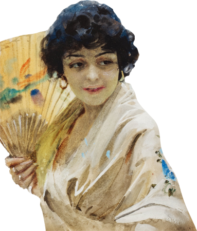 Anders Zorn Rosita 1884 1885 Illustration