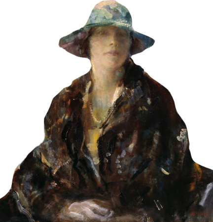 Ambrose Mcevoy Portrait Of Mrs Claude Johnson Illustration