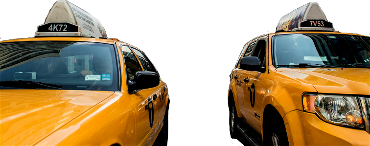 Yellow Cabs In New York City