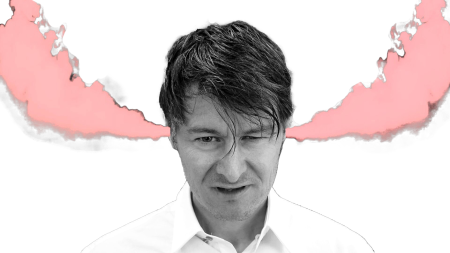 Man Feeling Moose
