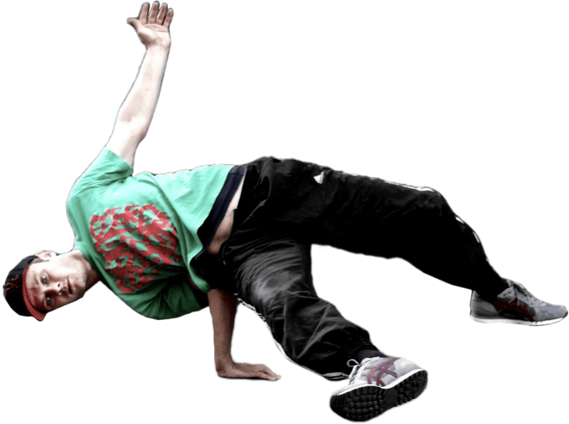 Man Breaking Dance On Road