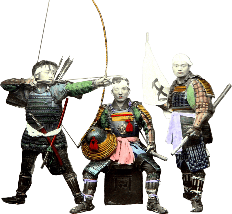 Historic Depictions Of Samurai In Japan Before 1886 From Japon 1886