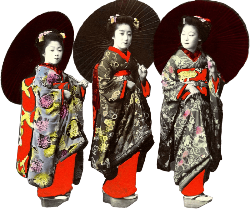 Group Of Geishas