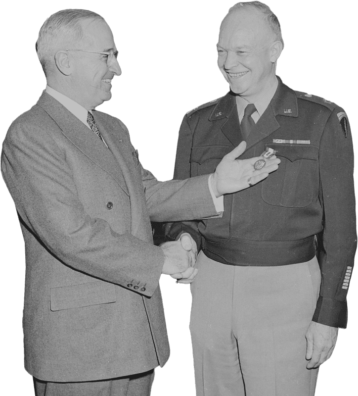 President Truman Presents Gen Dwight Eisenhower With The Third Oak Leaf Cluster  Original