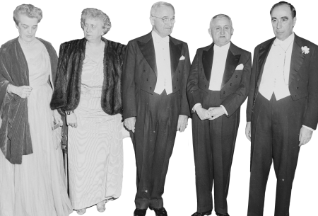 Photograph Of The President And Mrs Truman With President Eurico Dutra Of Brazil Original