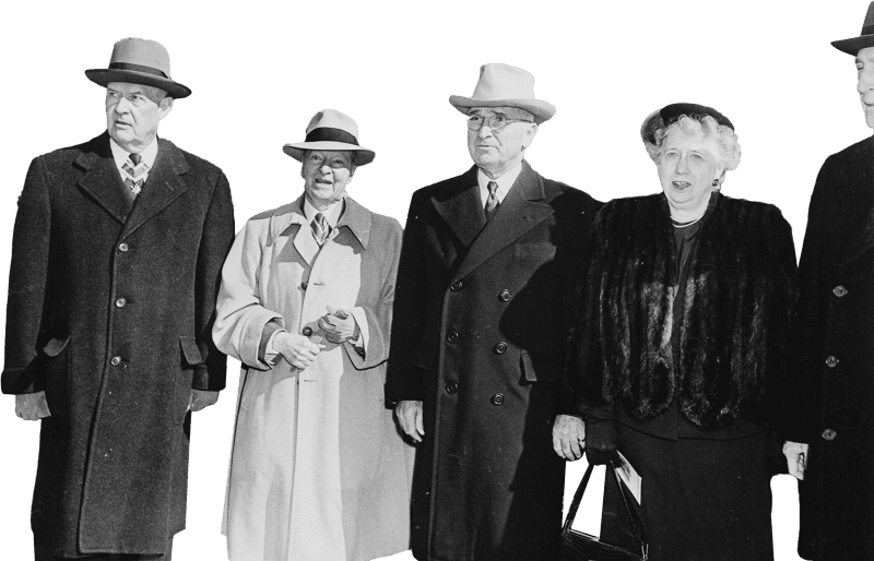 Photograph Of The President And Mrs Truman With Other Dignitaries At The Lincoln Original