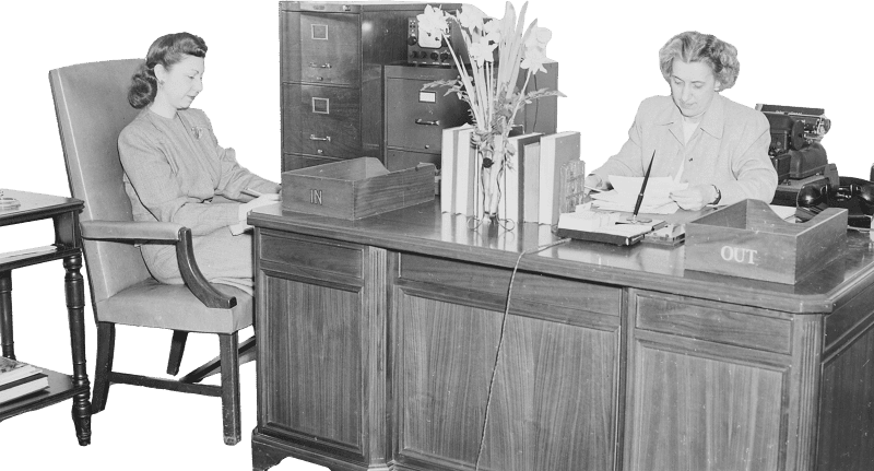 Photograph Of Rose Conway President Truman S Secretary At Her Desk In The White  Original