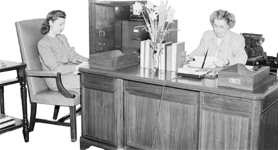 Photograph Of Rose Conway President Truman S Secretary At Her Desk In The White  Original