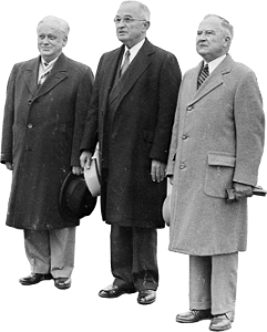 Photograph Of President Truman With Other Dignitaries At The Jefferson Memorial  Original
